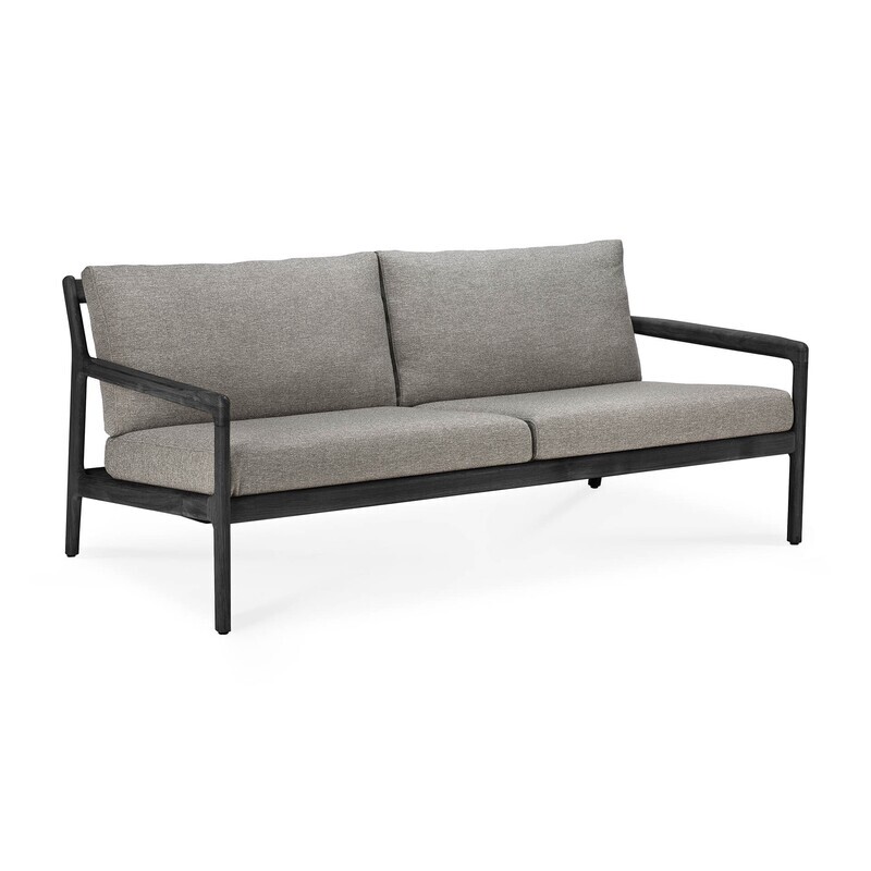 Ethnicraft - Jack Canapé Outdoor 2 places - Teak, noir