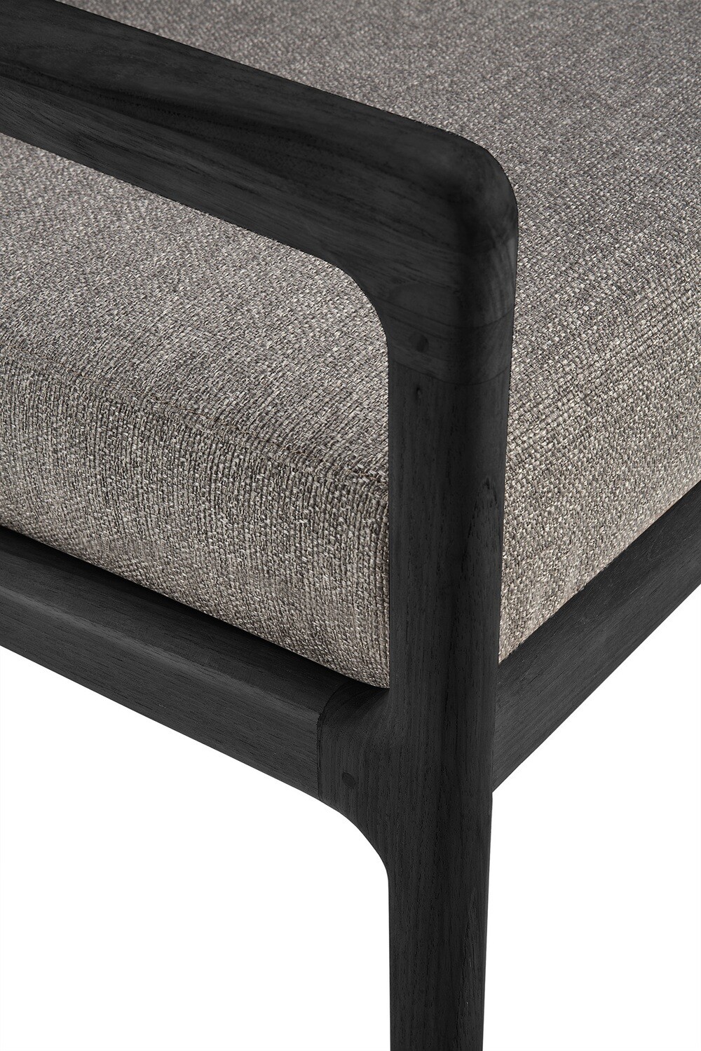 Ethnicraft - Jack Sofa Outdoor 3 Sitzer - Teak, schwarz
