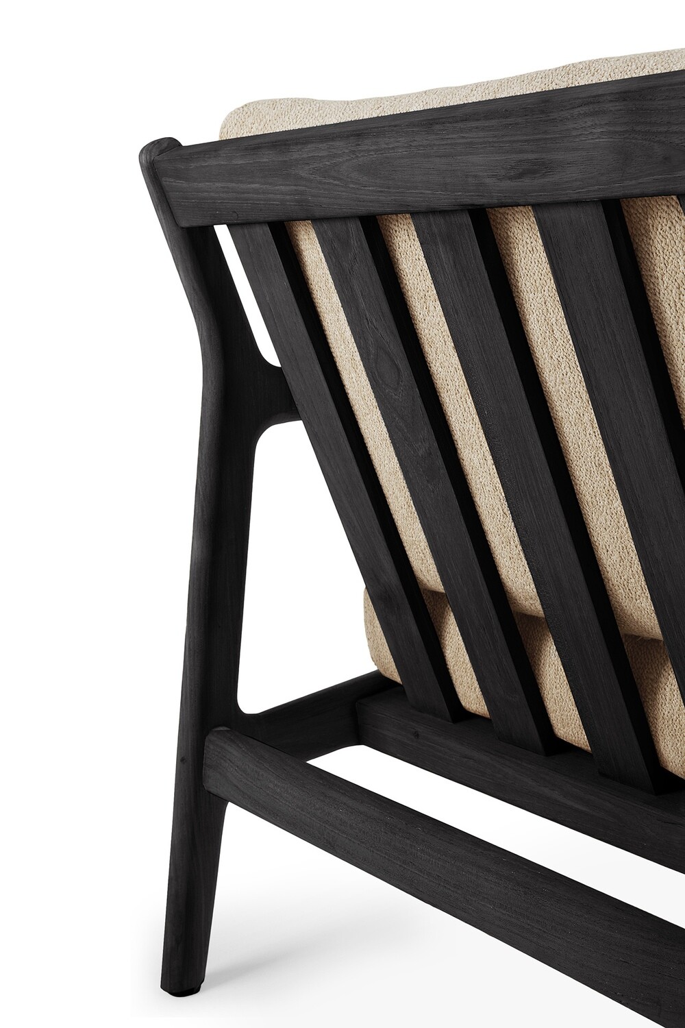 Ethnicraft - Jack Sofa Outdoor 3 Sitzer - Teak, schwarz