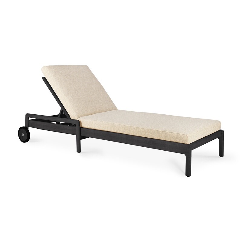 Ethnicraft - Jack Chaise lounge Outdoor - Teck, noir