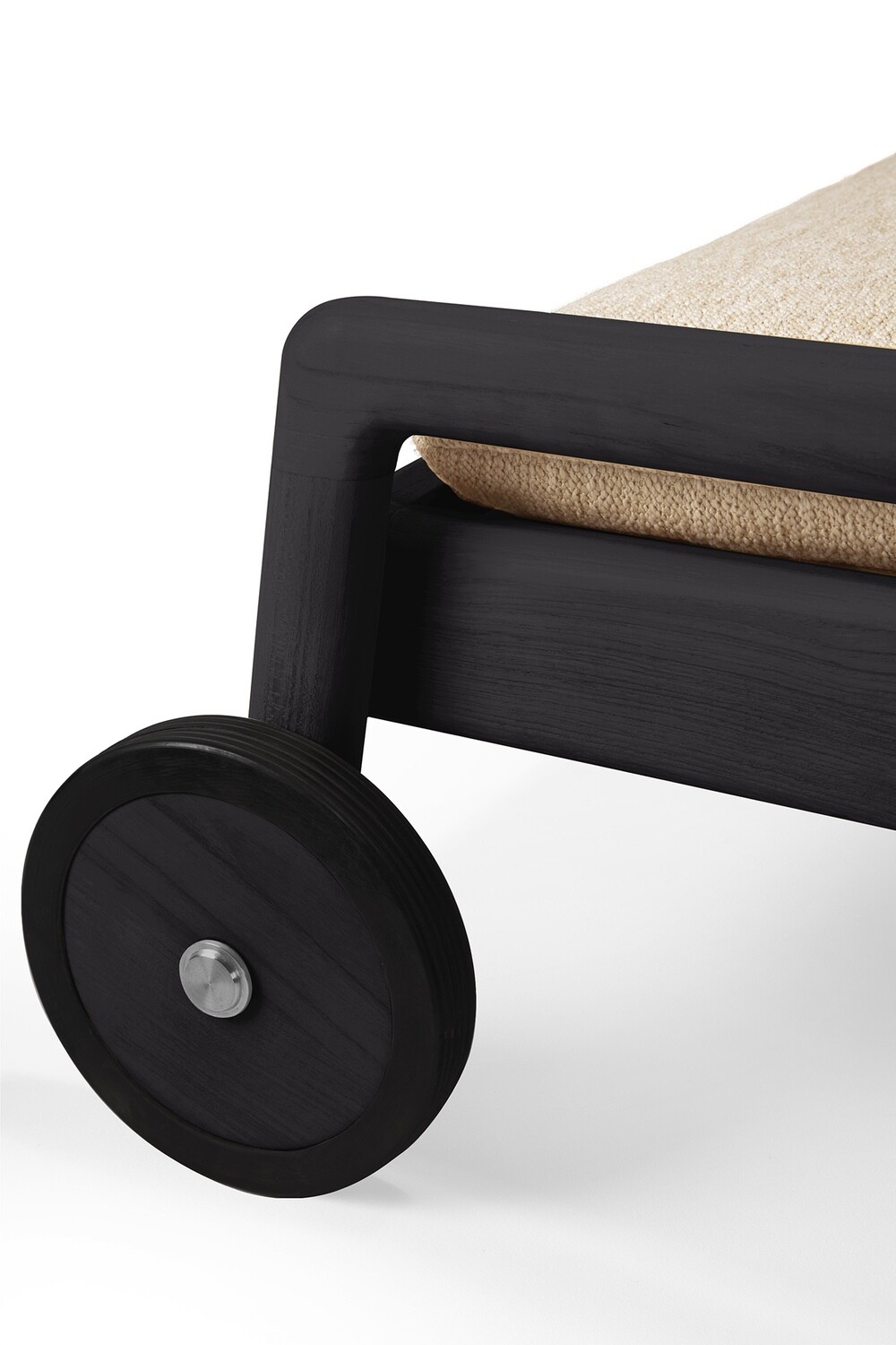 Ethnicraft - Jack Liege Outdoor - Teak, schwarz