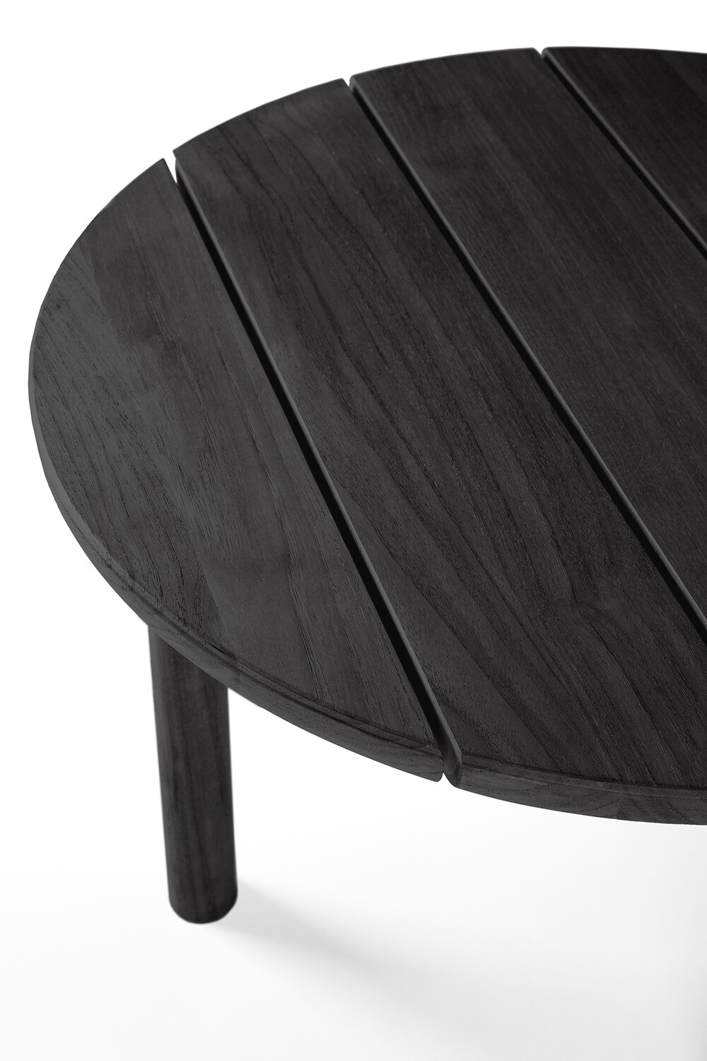 Ethnicraft - Quatro Beistelltisch Outdoor - Teak schwarz