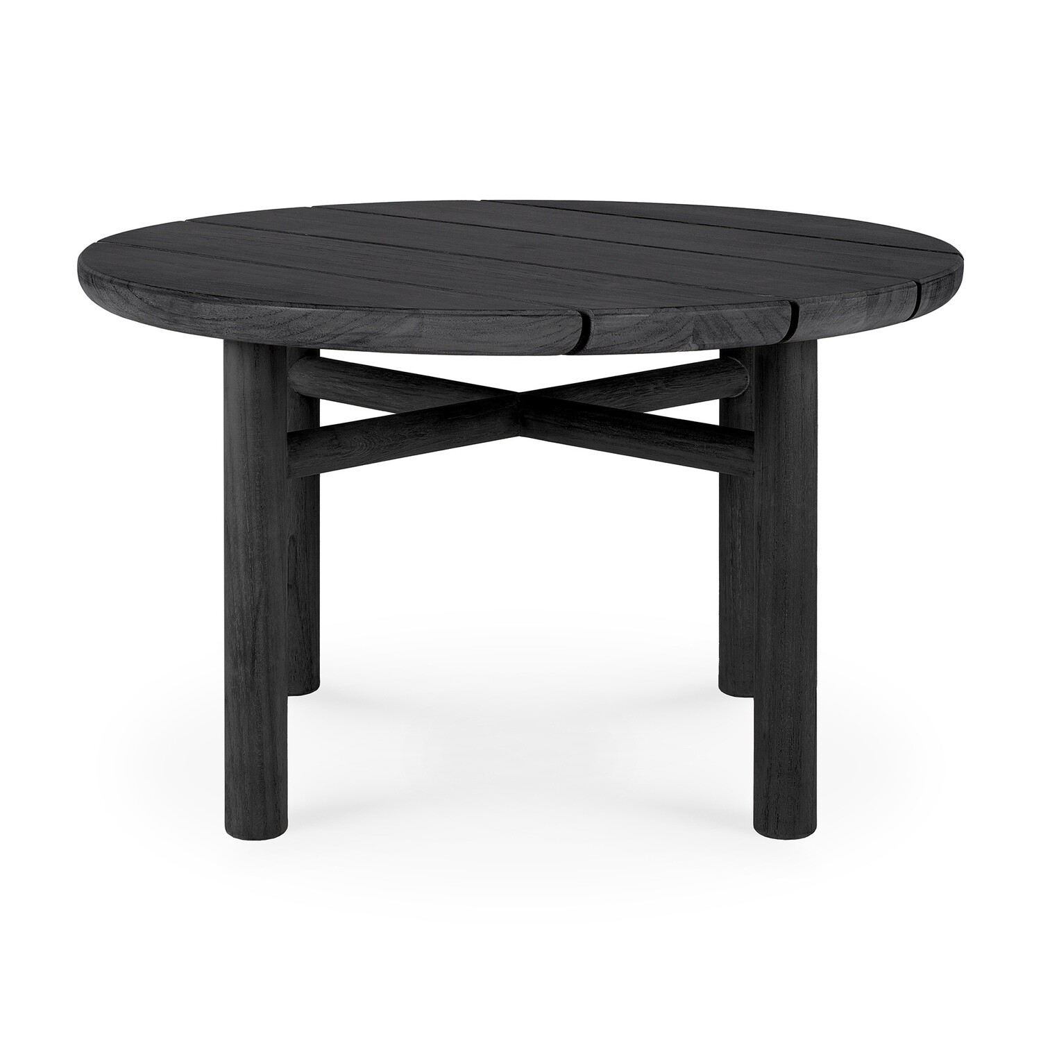 Ethnicraft - Quatro Beistelltisch Outdoor - Teak schwarz