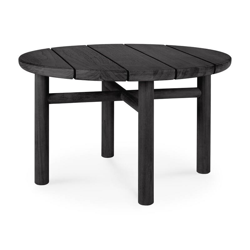 Ethnicraft - Quatro Beistelltisch Outdoor - Teak schwarz