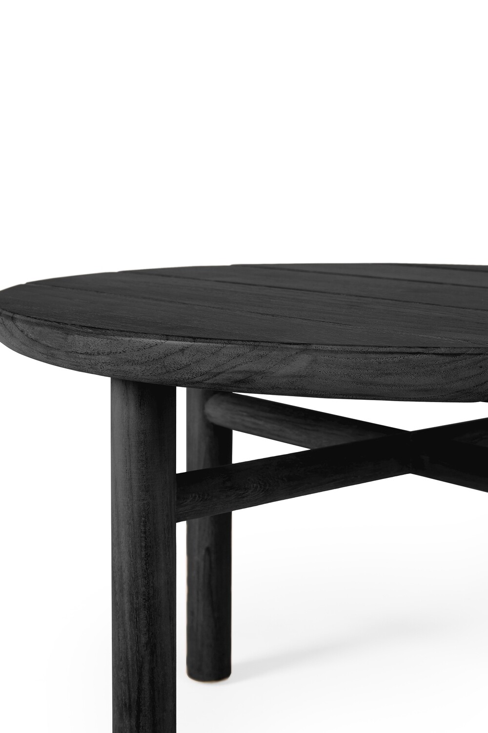 Ethnicraft - Quatro Couchtisch Outdoor - Teak schwarz