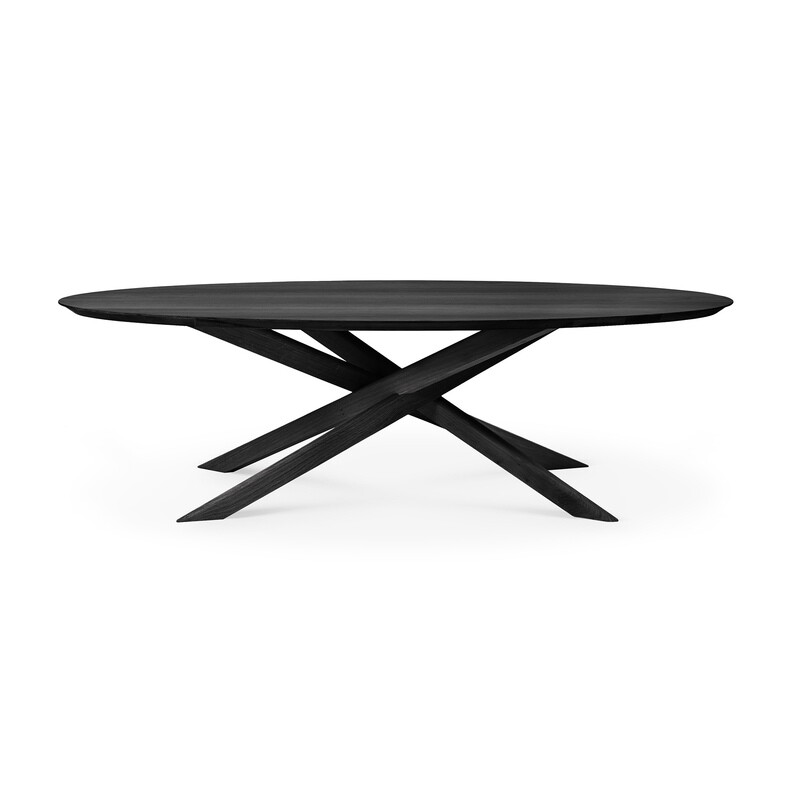 Ethnicraft - Mikado Esstisch - Eiche schwarz, oval