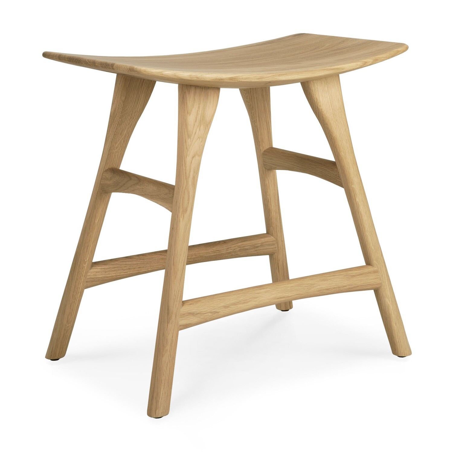 Ethnicraft - Osso Hocker - Eiche, Höhe: 48cm