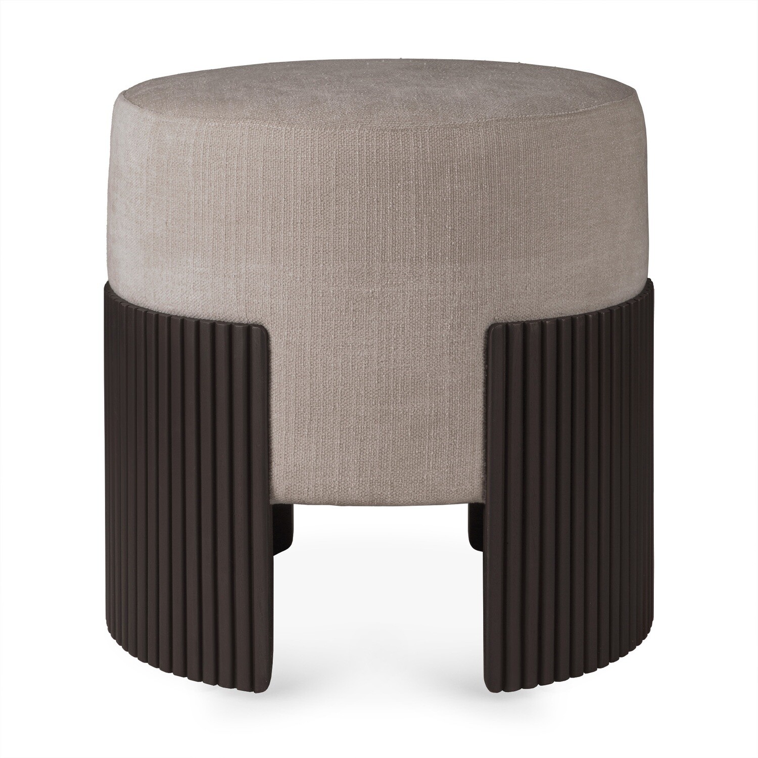 Ethnicraft - Roller Max Hocker klein - Mahagoni, Stoff