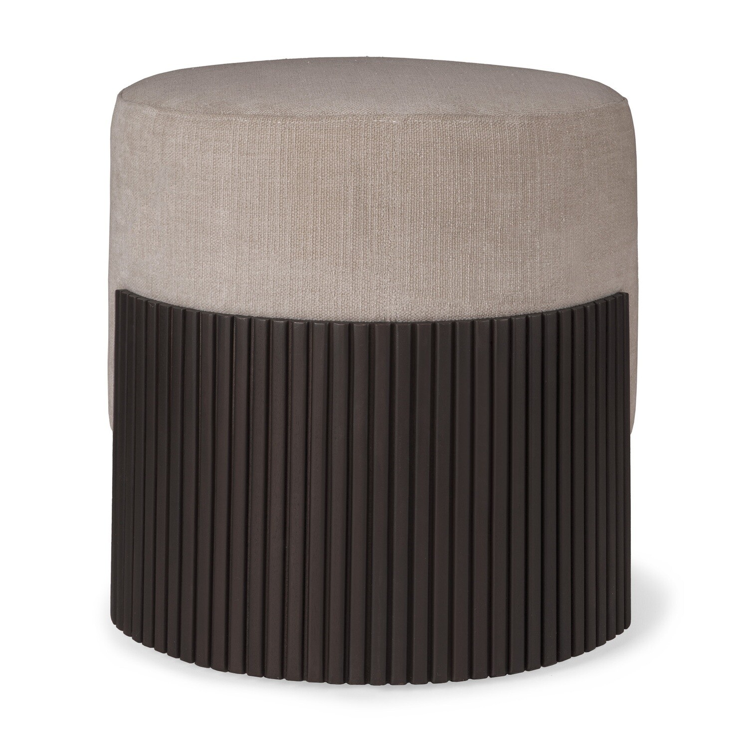 Ethnicraft - Roller Max Hocker klein - Mahagoni, Stoff