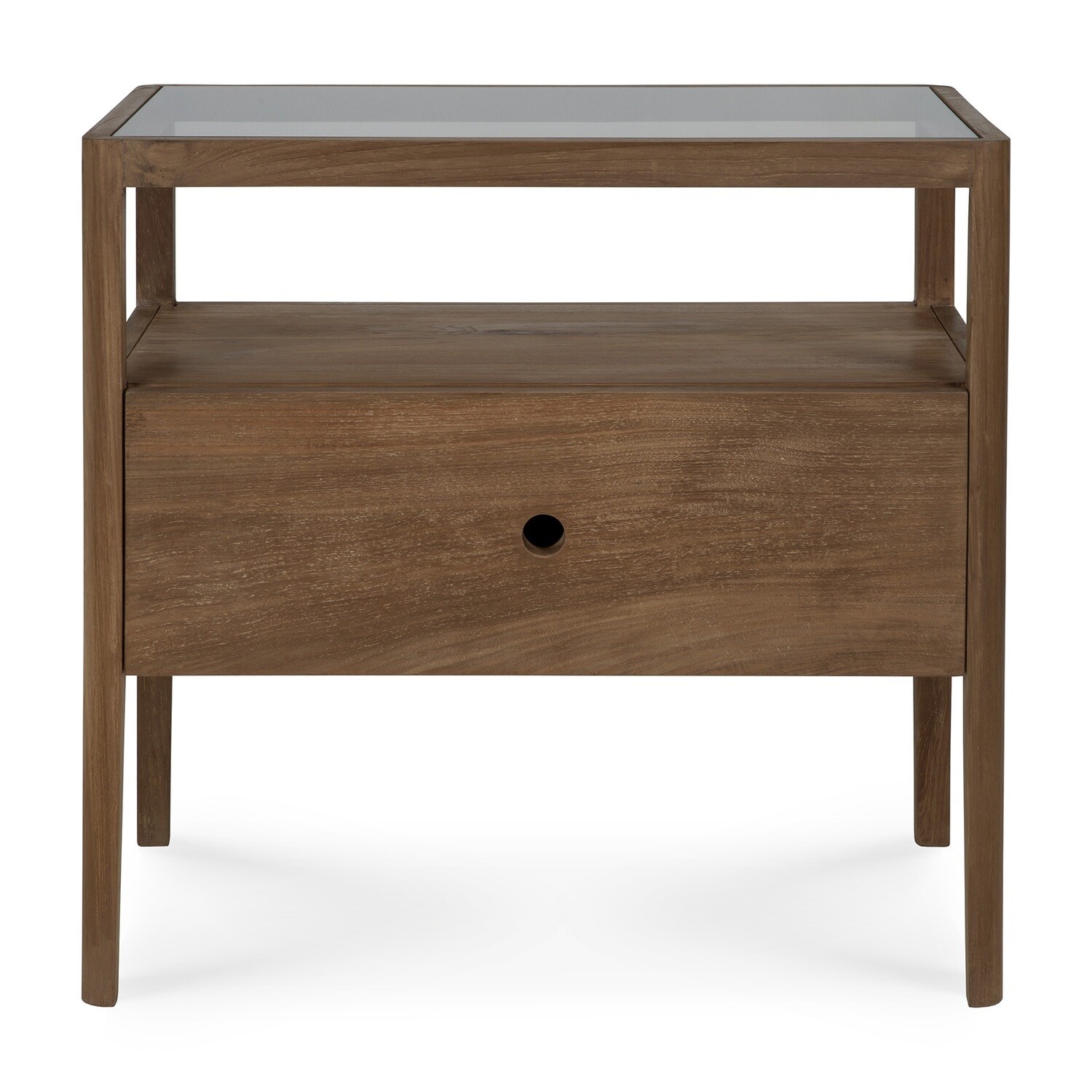 (Sale) Spindle Nachttisch - Teak
