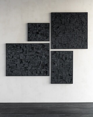Bricks Wanddekoration - Schwarz