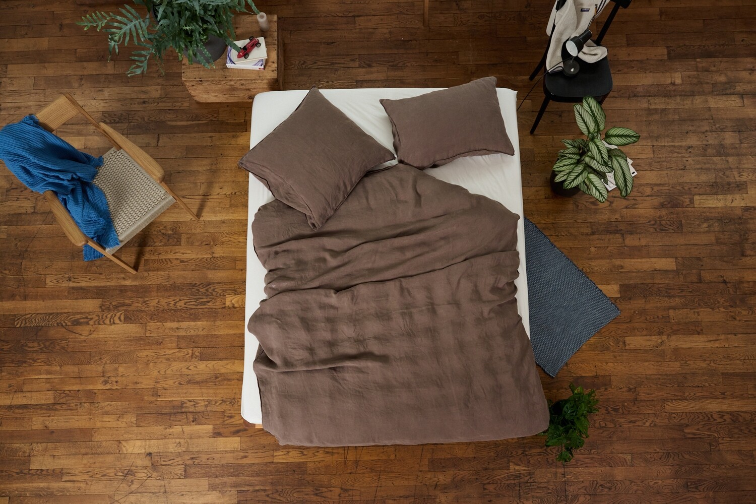 Lavie - Lotta Bettwäsche - Hanf, Coffee, Grösse und Art: Duvetbezug 160 x 210cm