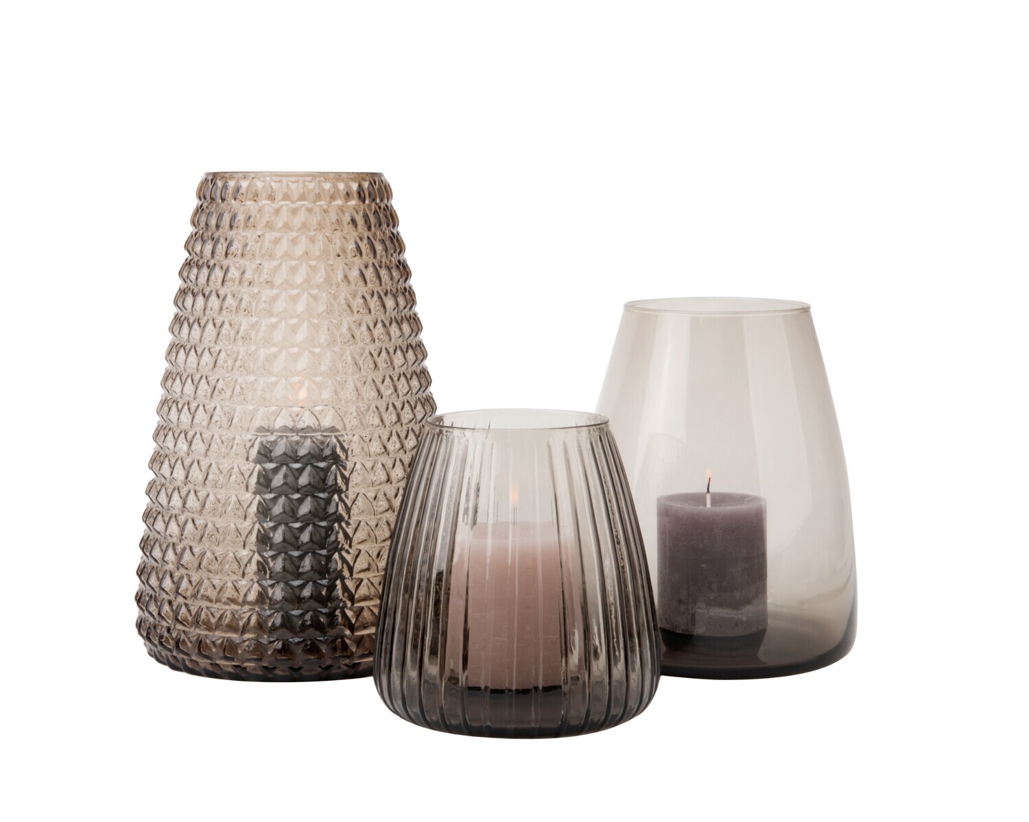 XLBoom - DIM Vase - Scale, Rauchgrau