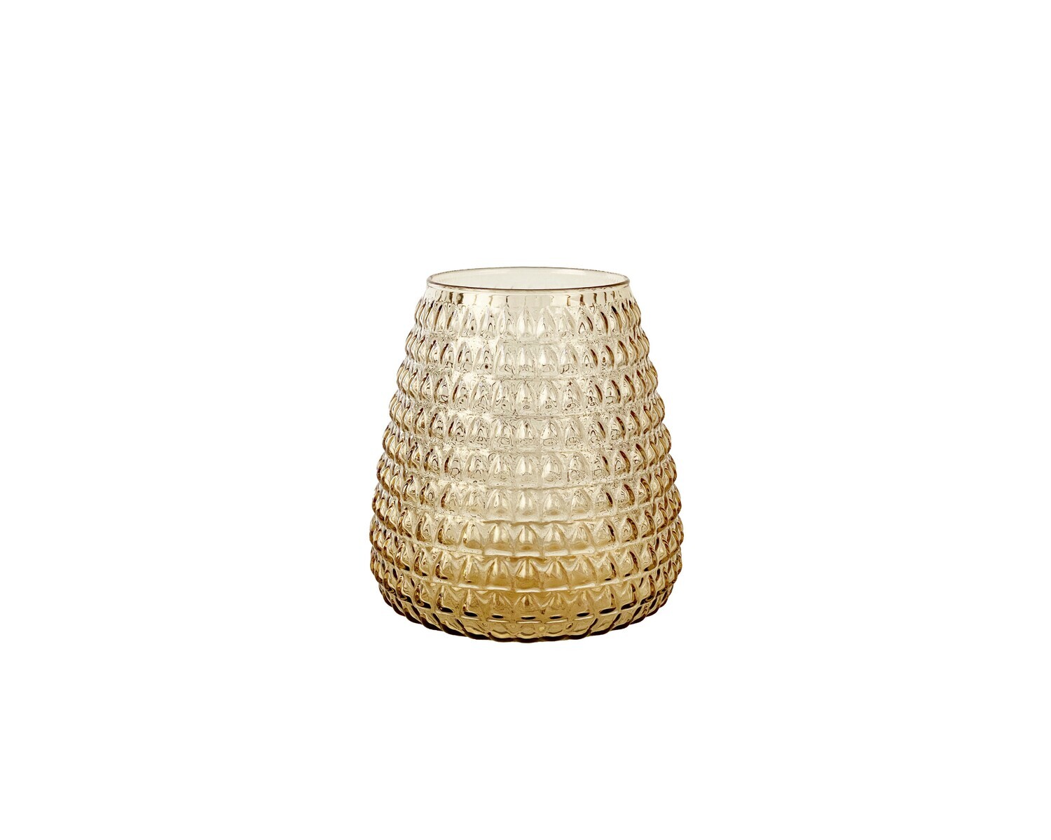 XLBoom - DIM Vase - Scale, Amber hell, Grösse: S - (D) 15cm x (H) 16.5cm