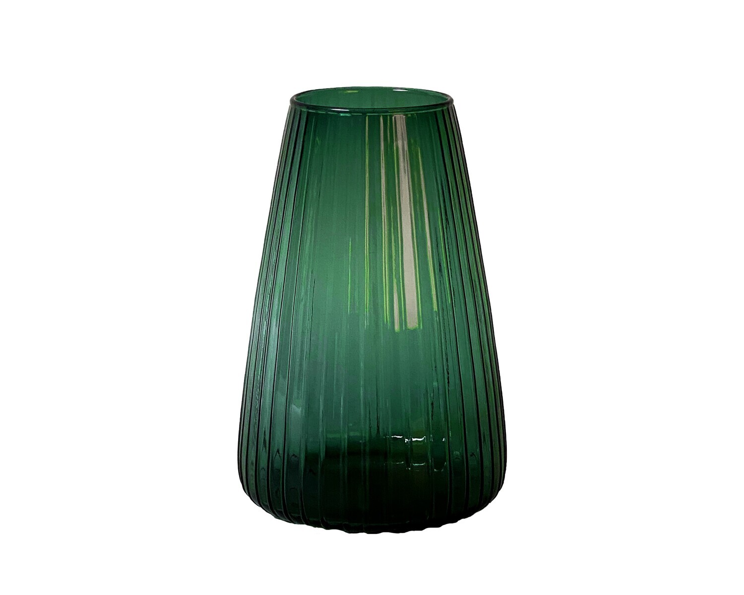 XLBoom - DIM Vase - Stripe, Grün, Grösse: L - (D) 19.5cm x (H) 30cm