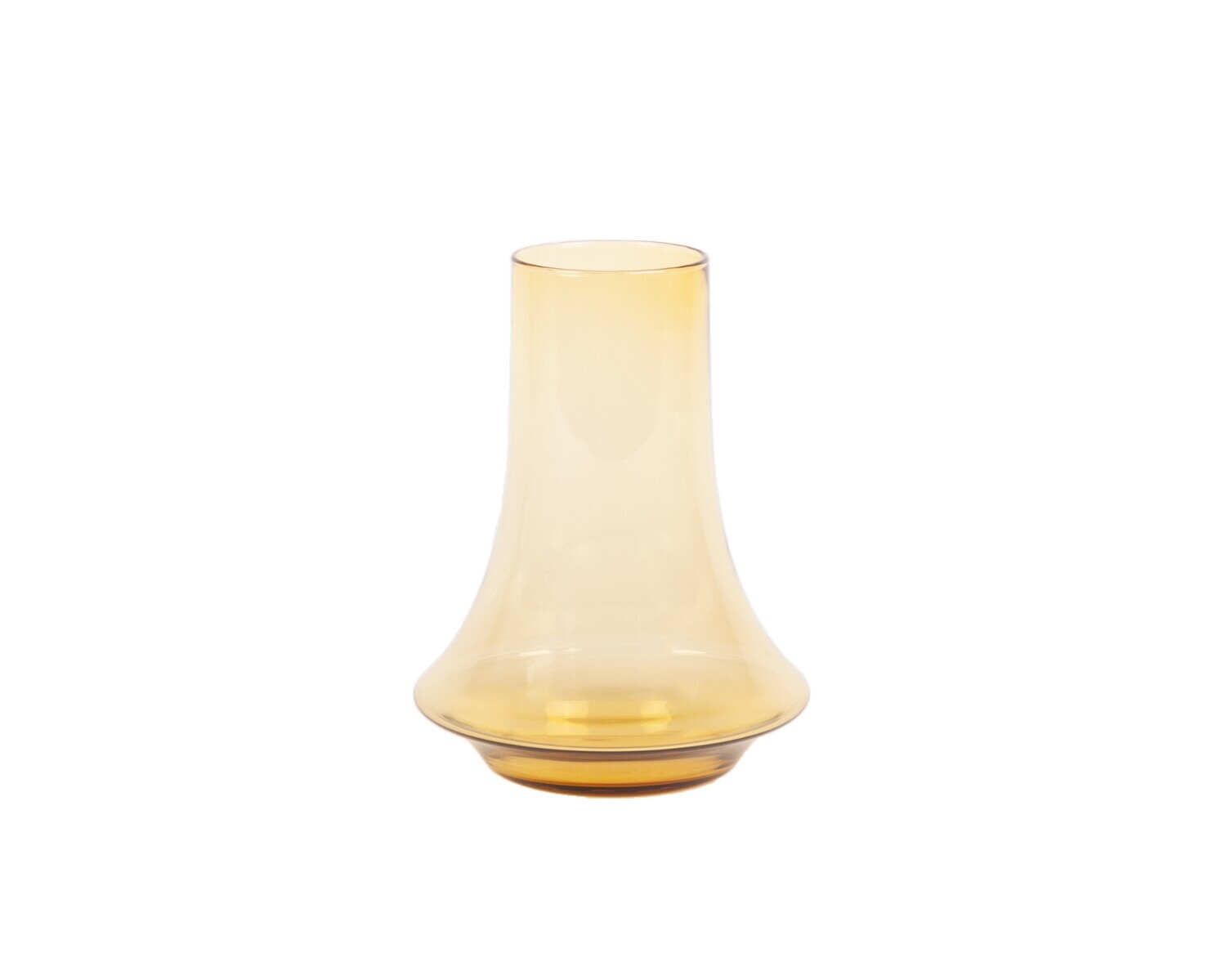 XLBoom - SPINN Vase - Amber hell, Grösse: M - (D) 20cm x (H) 25cm
