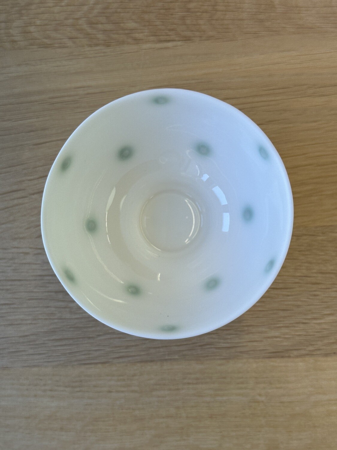 Kaolin Porzellan - Schale klein Grün