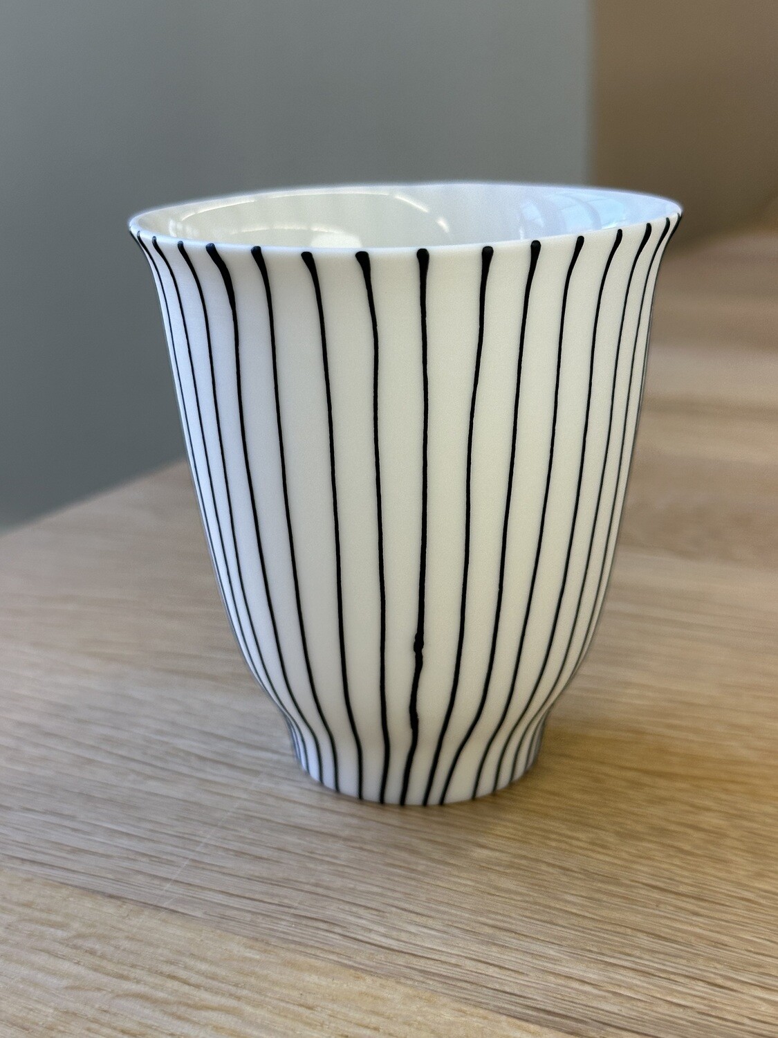Kaolin Porzellan - Tasse klein Schwarz