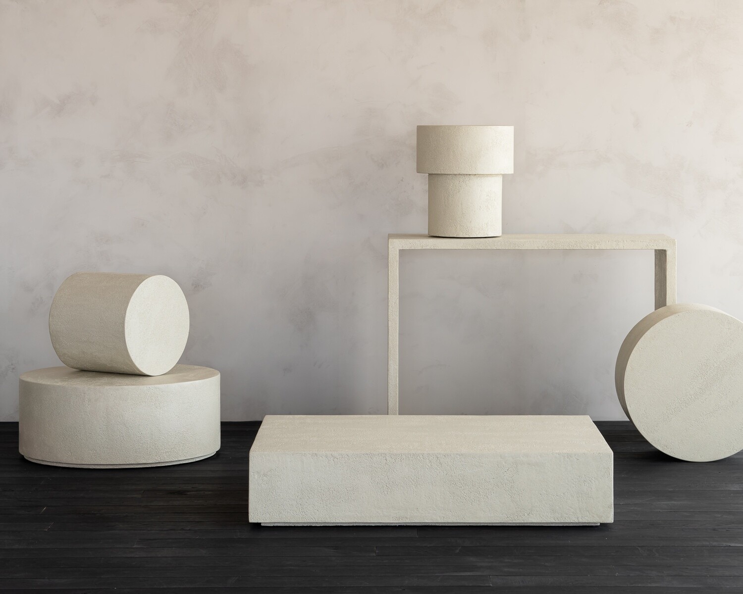 Ethnicraft - Elements Couchtisch - Off White, rechteckig