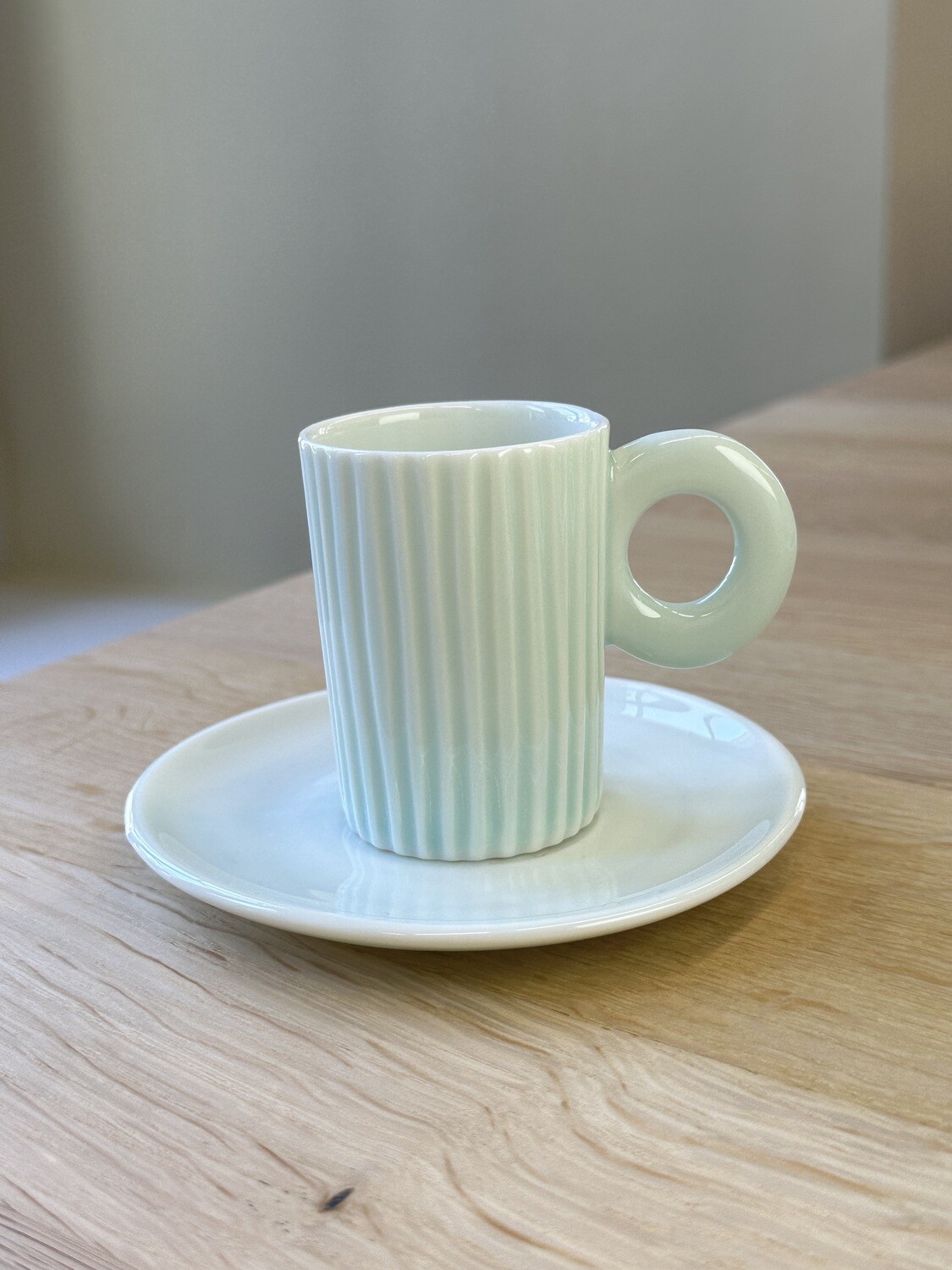 Kaolin Porzellan - Espresso Unterteller Grün