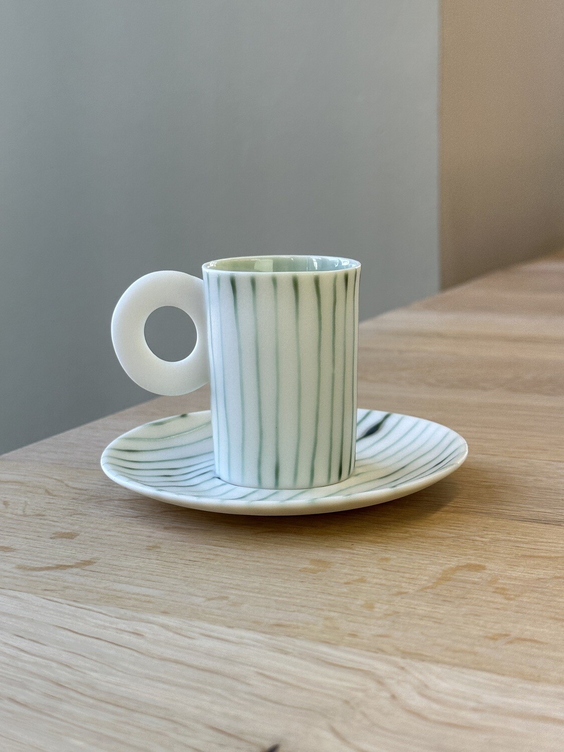 Kaolin Porzellan - Espresso Unterteller Grün