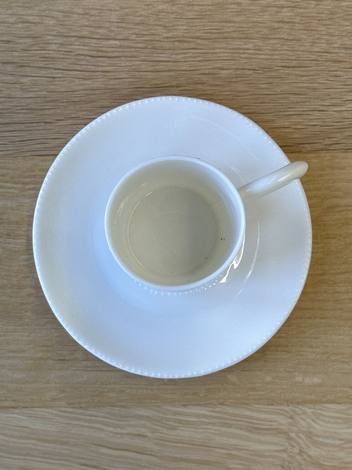 Kaolin Porzellan - Espresso Unterteller Weiss