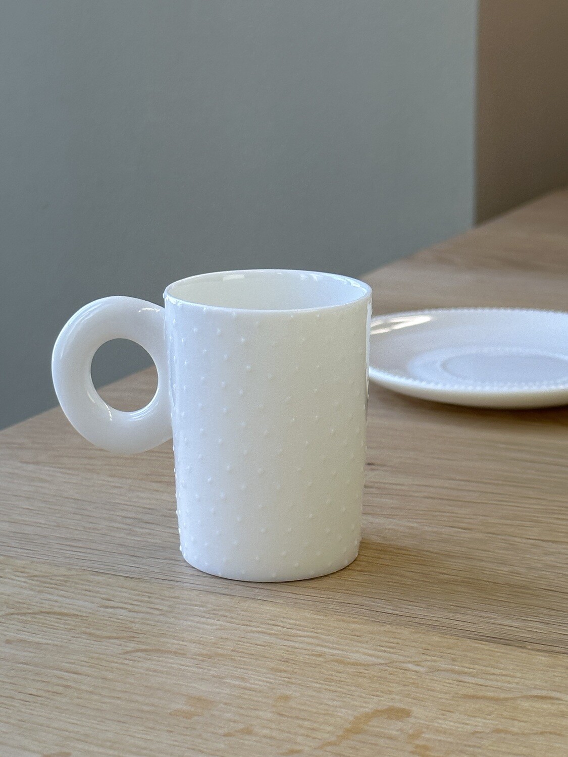 Kaolin Porzellan - Espresso Unterteller Weiss