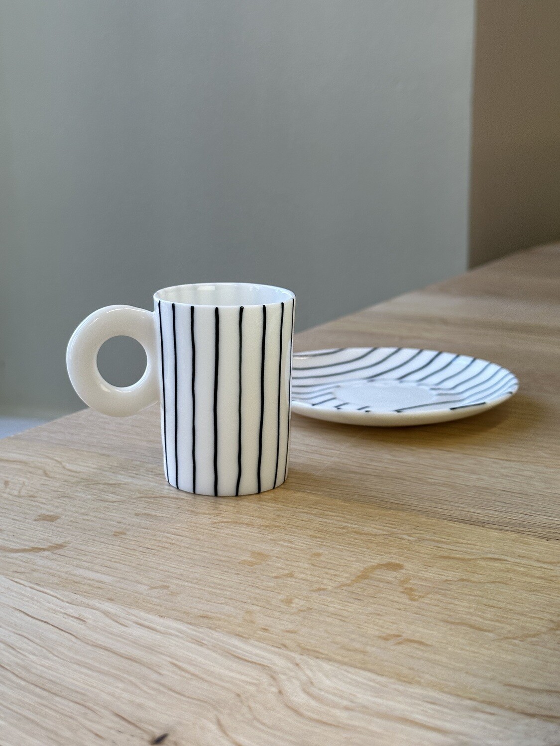 Kaolin Porzellan - Espresso Unterteller Schwarz