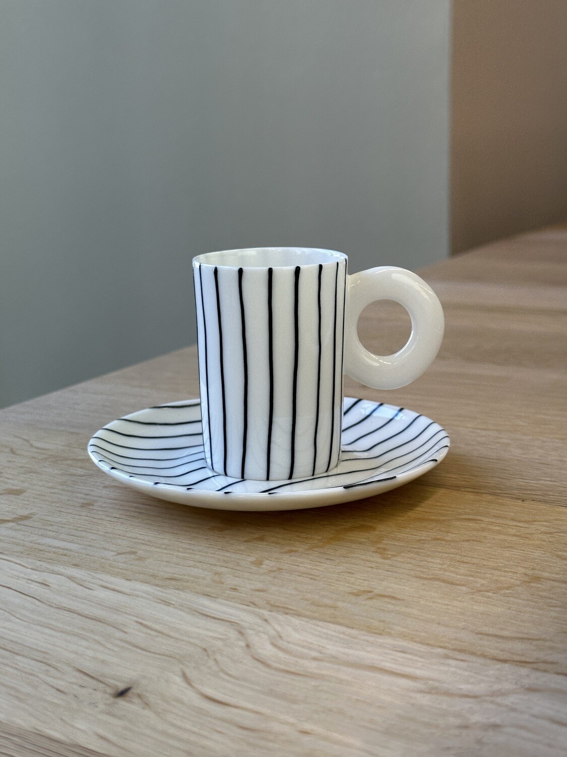 Kaolin Porzellan - Espresso Unterteller Schwarz
