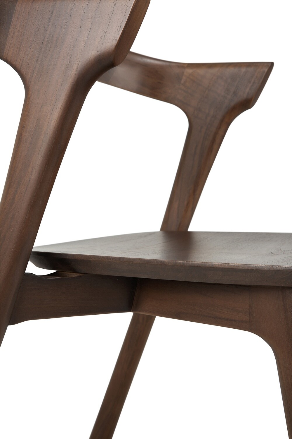 Ethnicraft - Bok Stuhl - Teak, dunkelbraun