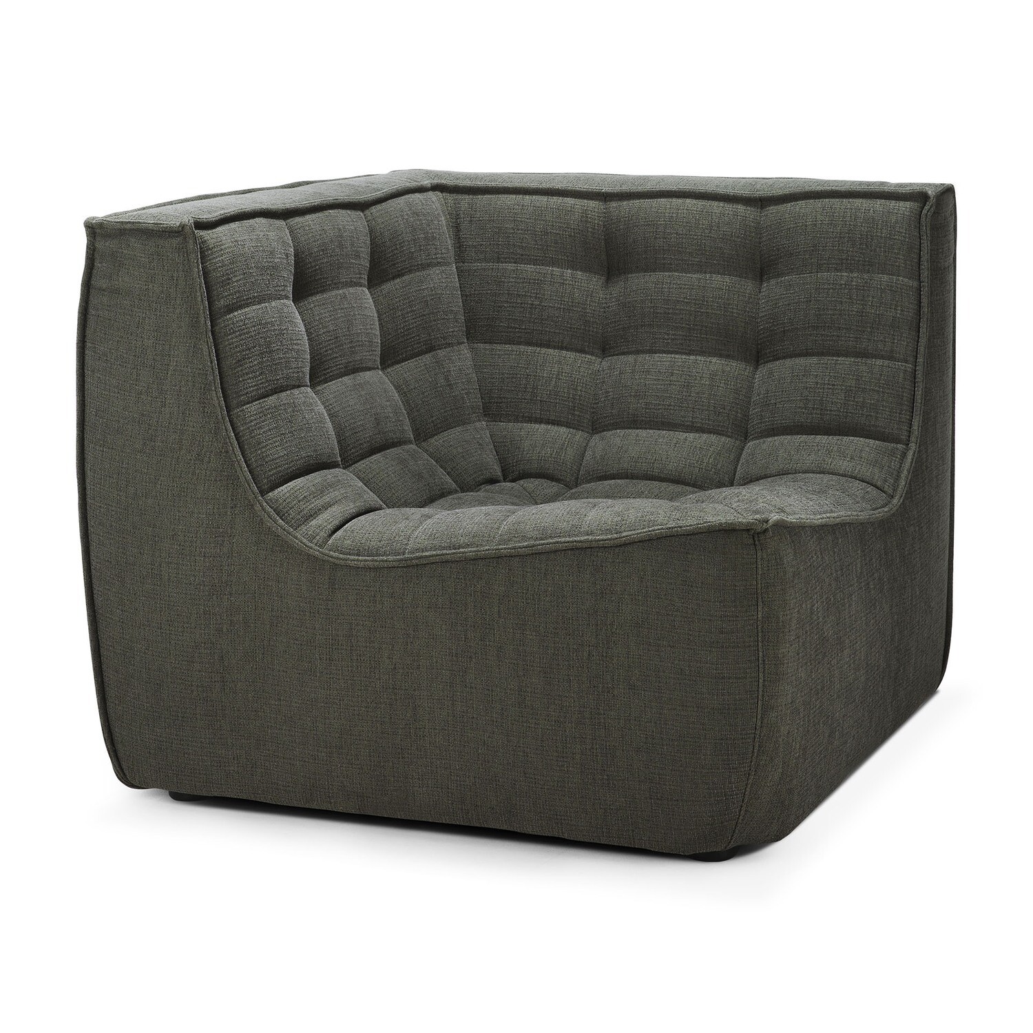 Ethnicraft - N701 Sofa - Ecke, Moss, Eco Stoff