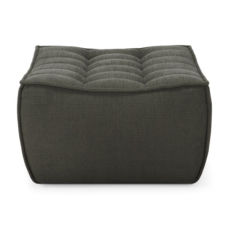 Ethnicraft - N701 Sofa - Polsterhocker, Moss, Eco Stoff