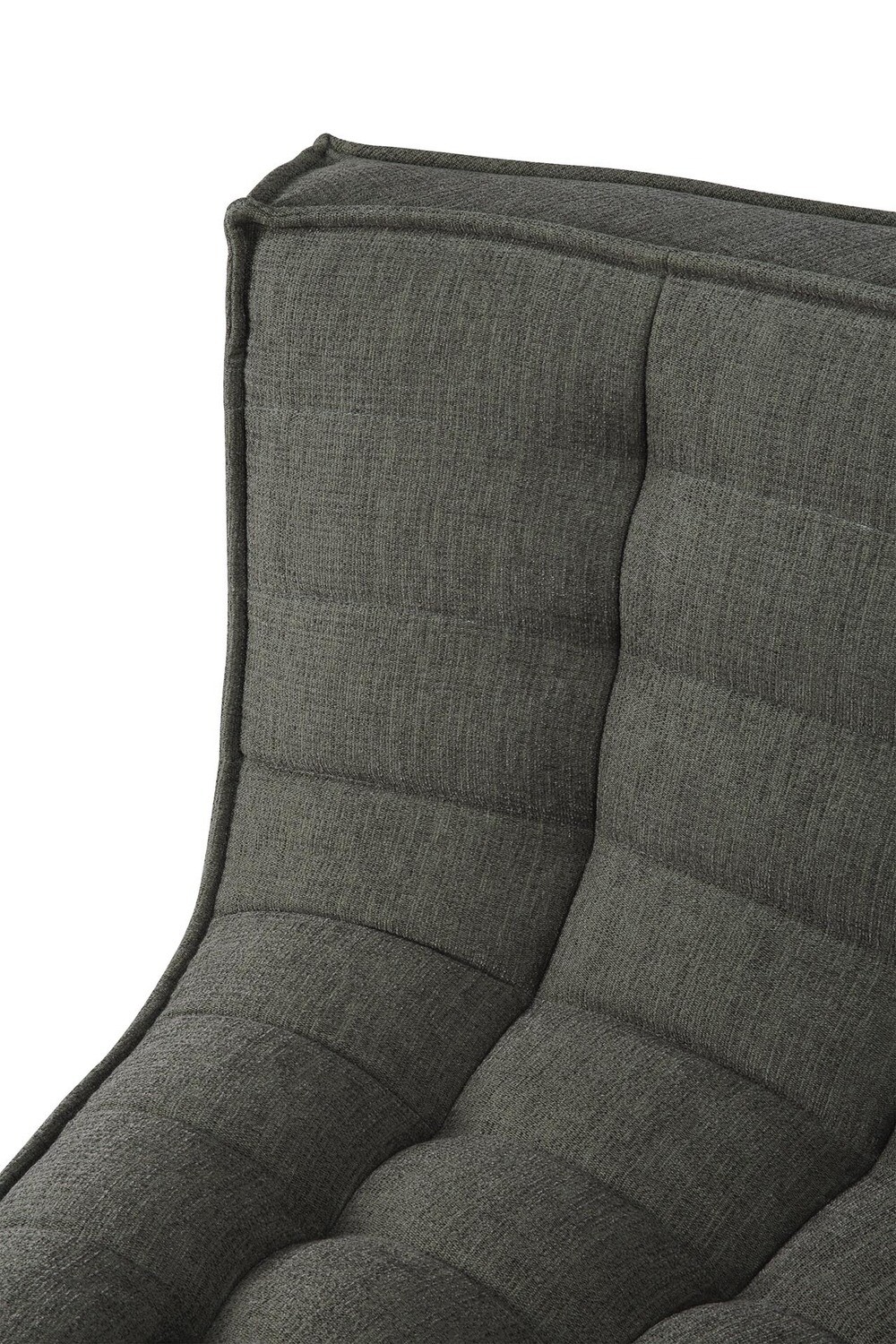 Ethnicraft - N701 Sofa - runde Ecke, Moss, Eco Stoff