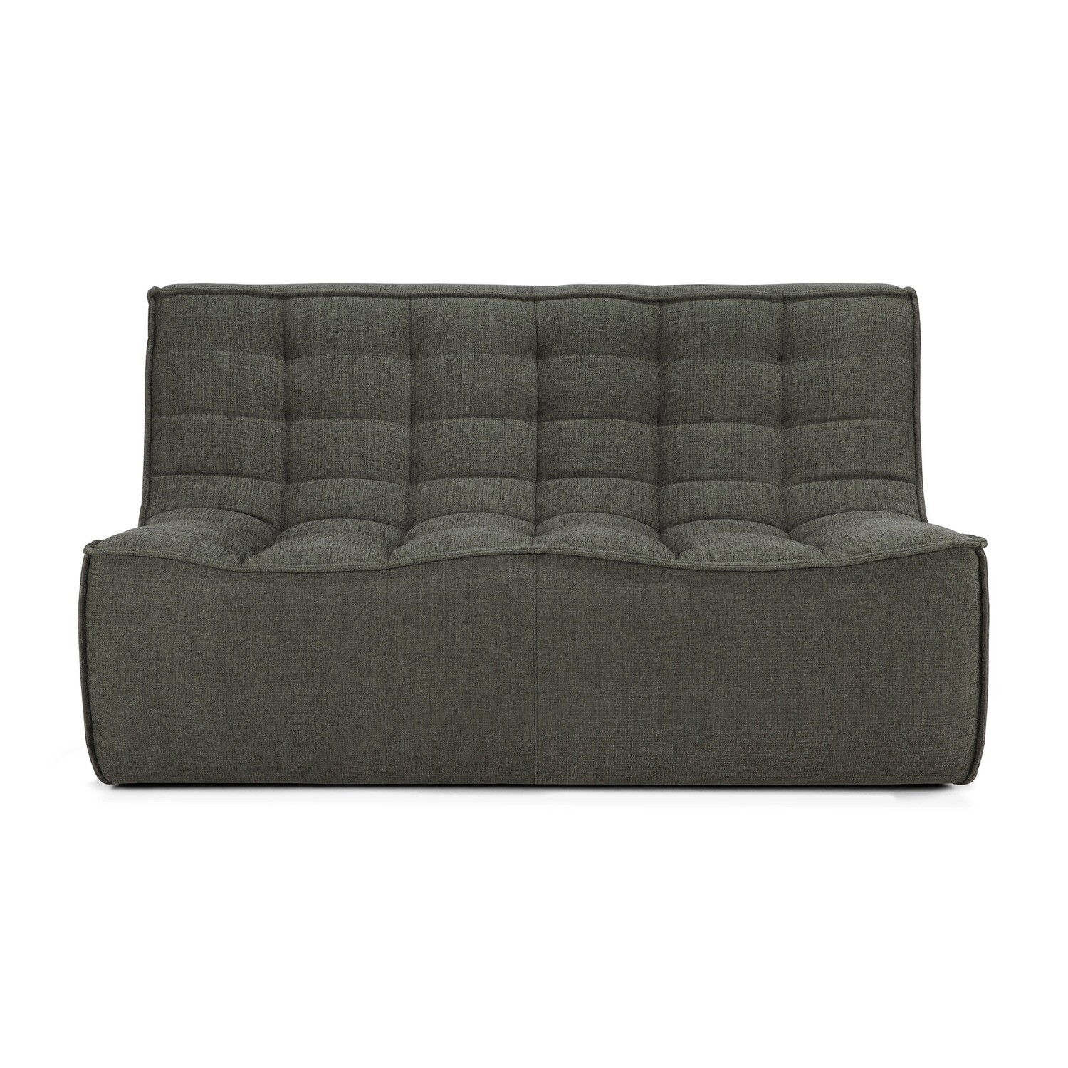 Ethnicraft - N701 Sofa - 2 Sitzer, Moss, Eco Stoff