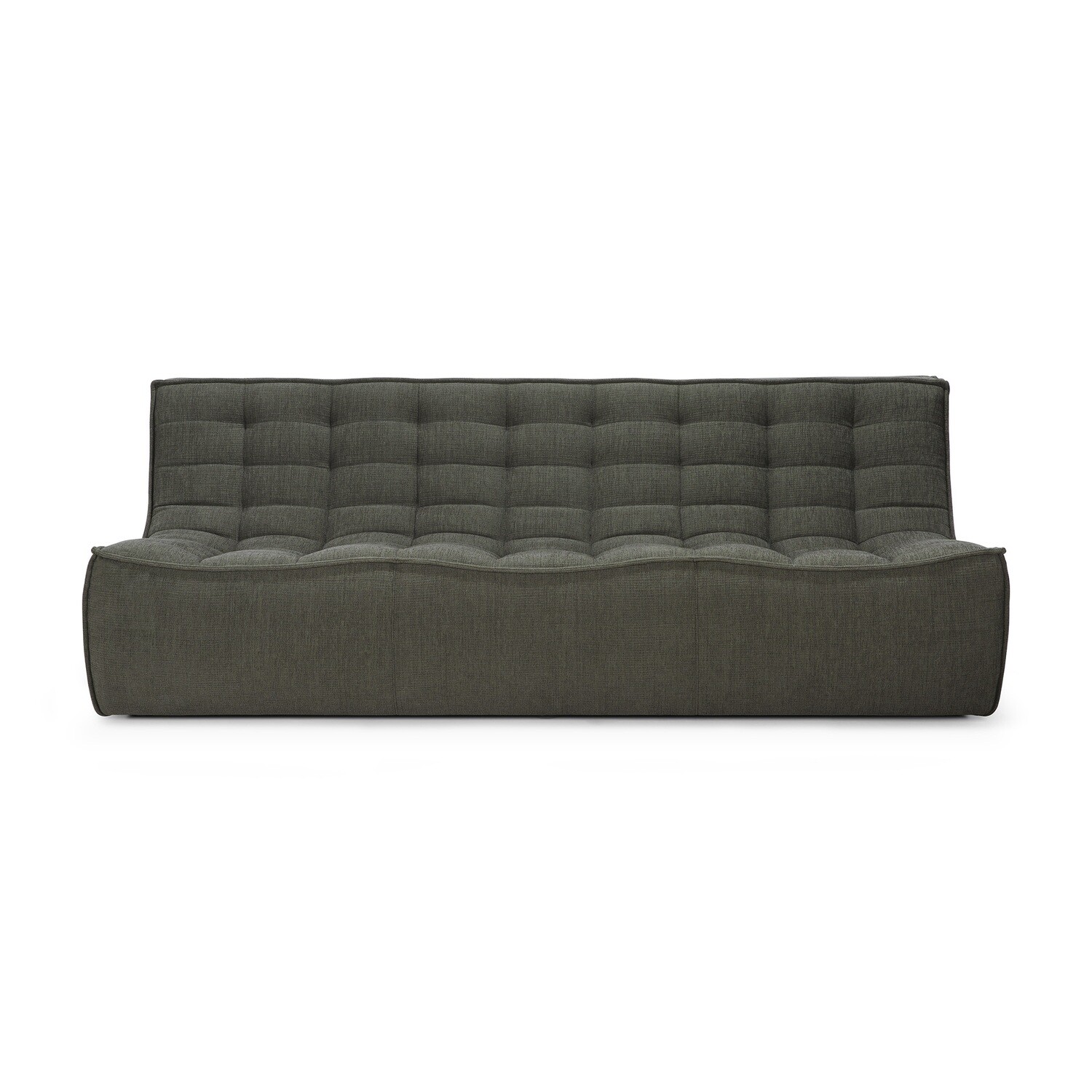 Ethnicraft - N701 Sofa - 3 Sitzer, Moss, Eco Stoff