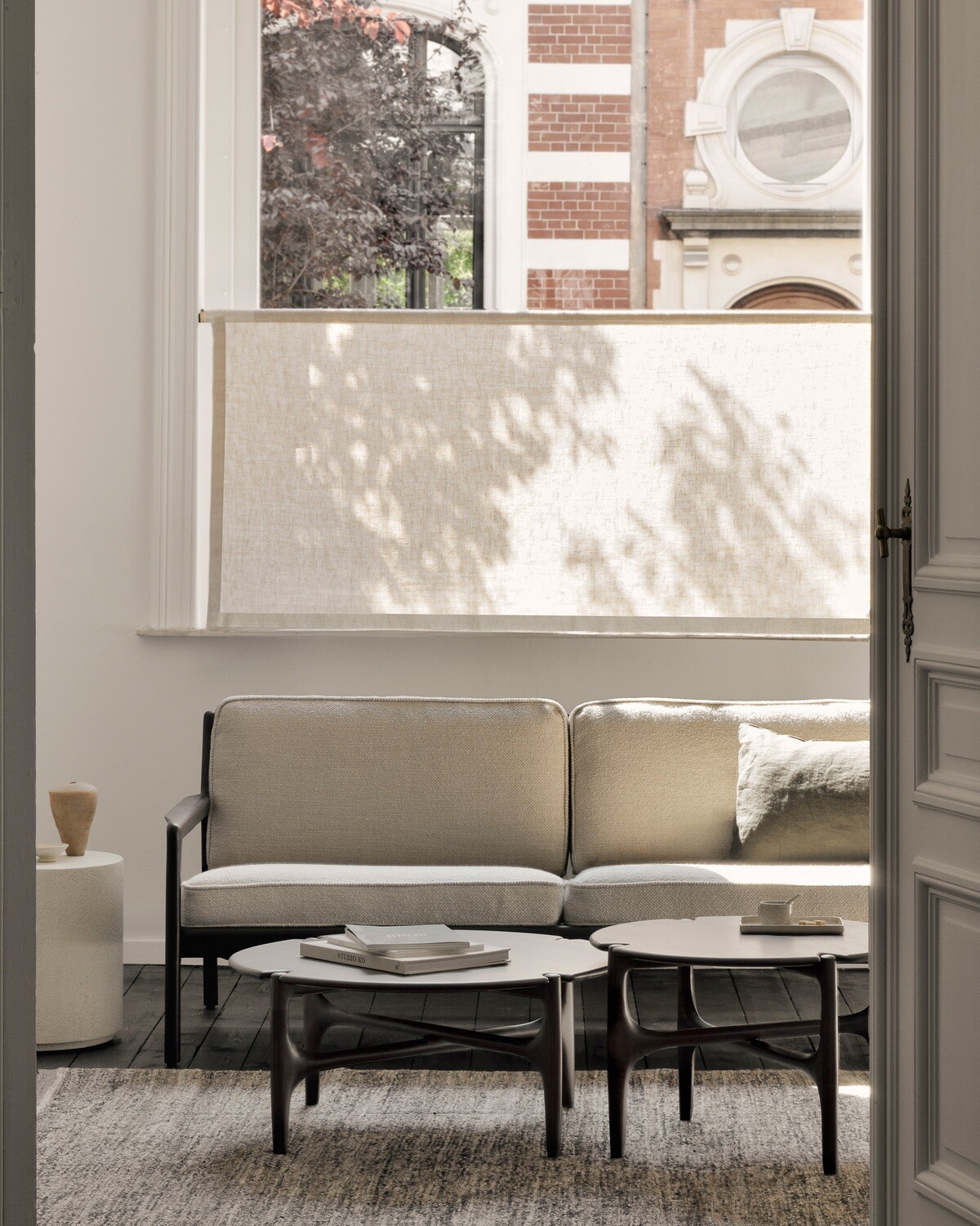 Ethnicraft - Jack Sofa 2 Sitzer - Mahagoni, dunkelbraun