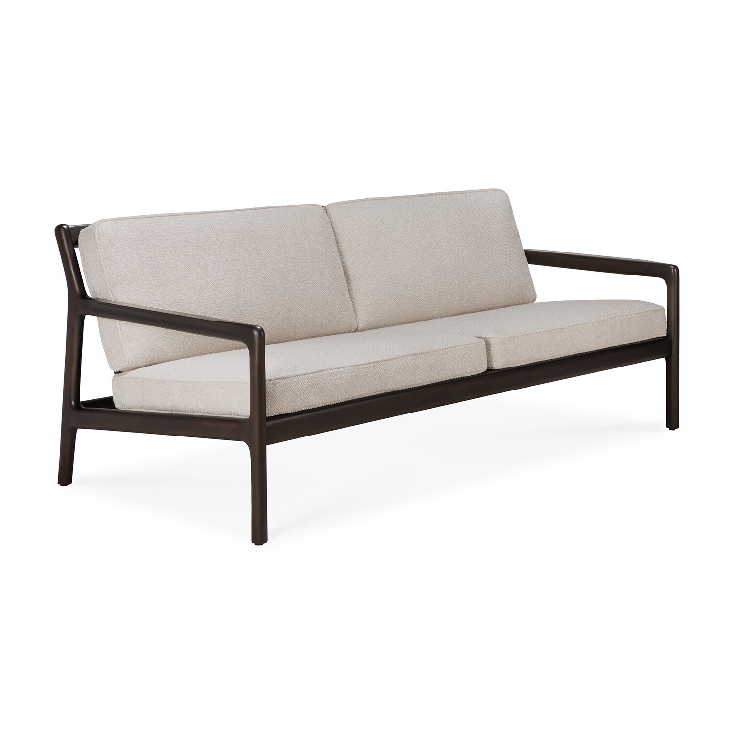Ethnicraft - Jack Sofa 2 Sitzer - Mahagoni, dunkelbraun
