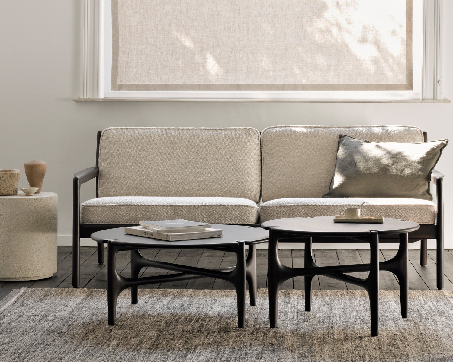 Ethnicraft - Jack Sofa 2 Sitzer - Mahagoni, dunkelbraun