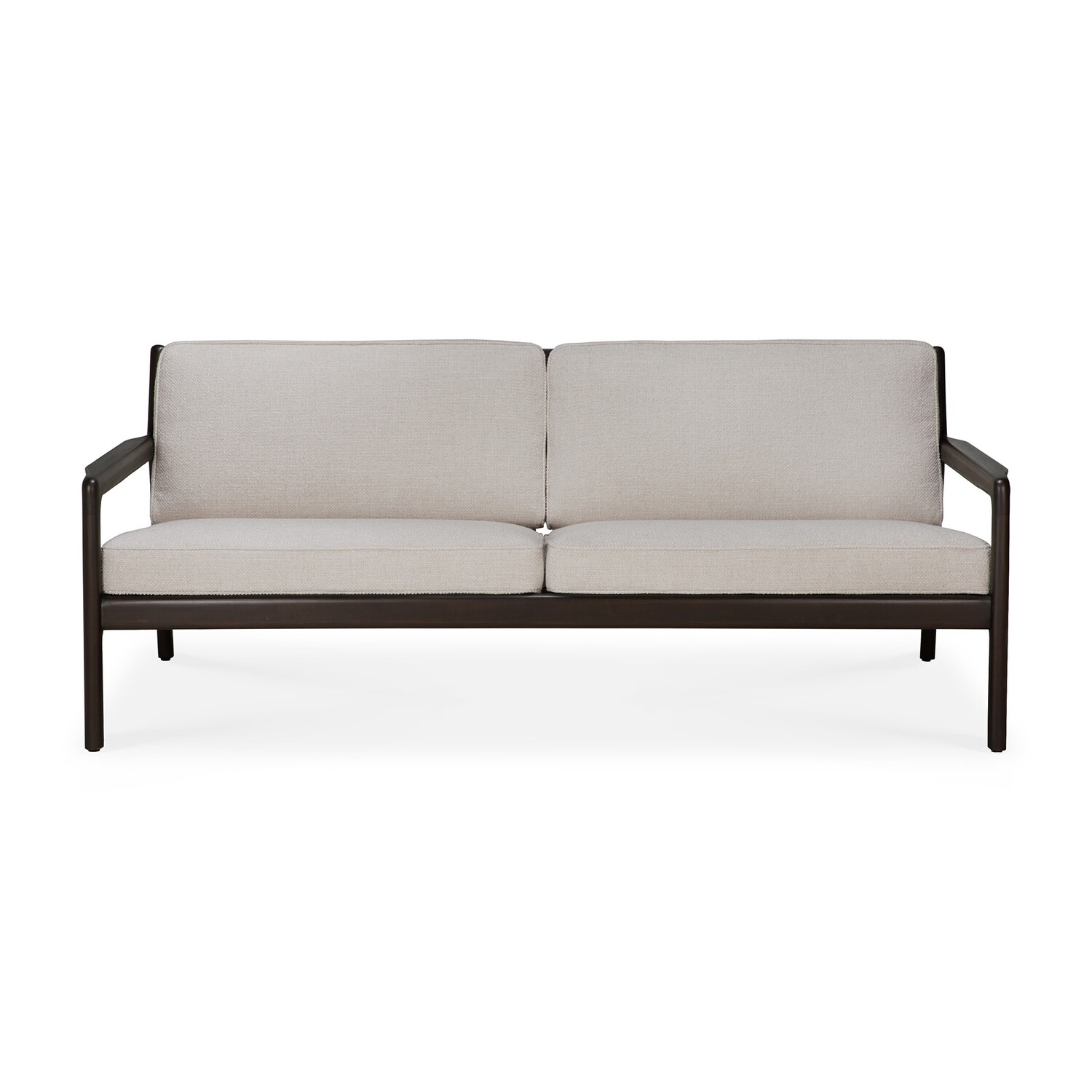 Ethnicraft - Jack Sofa 2 Sitzer - Mahagoni, dunkelbraun