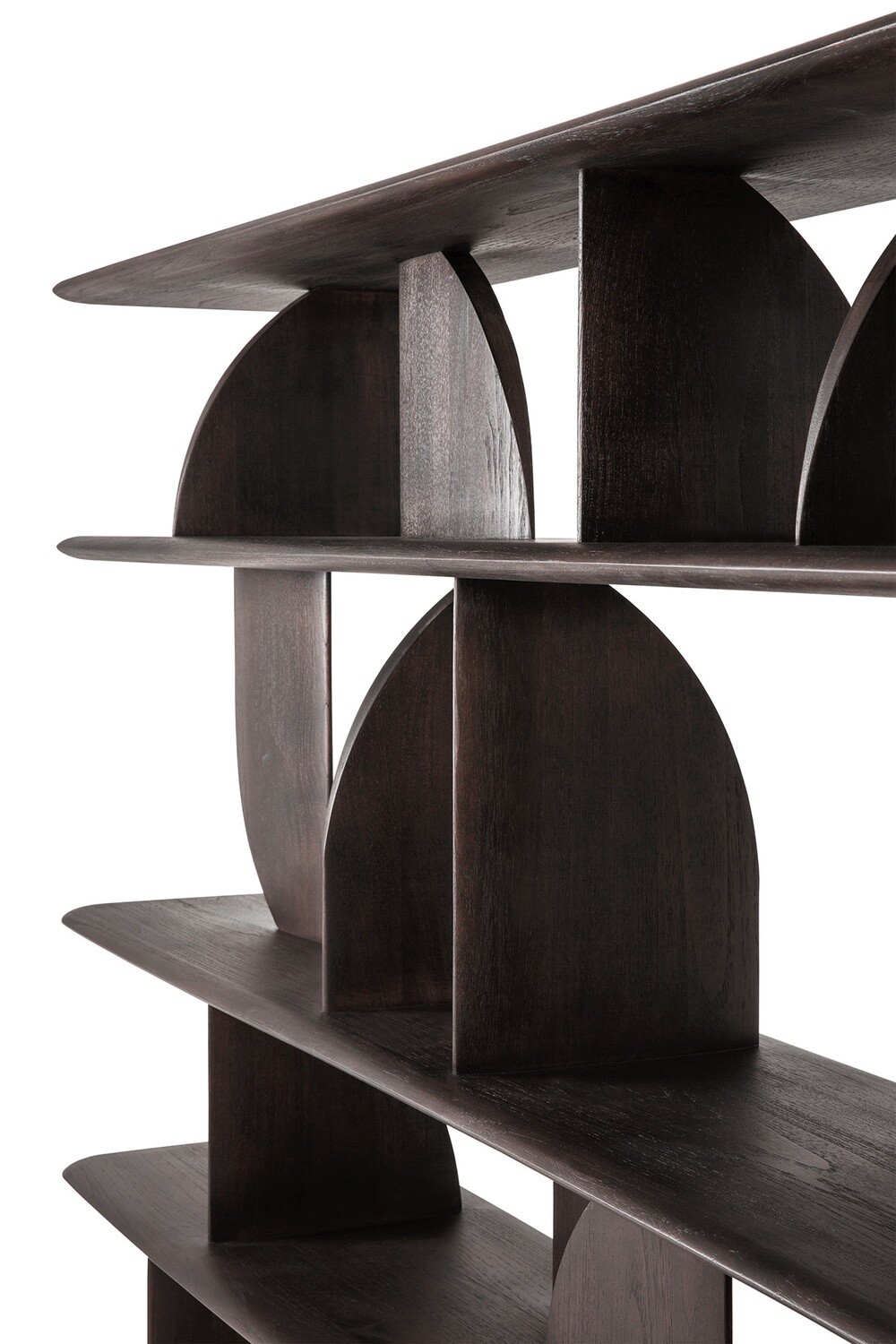 Ethnicraft - Geometric Regal - Teak, dunkelbraun