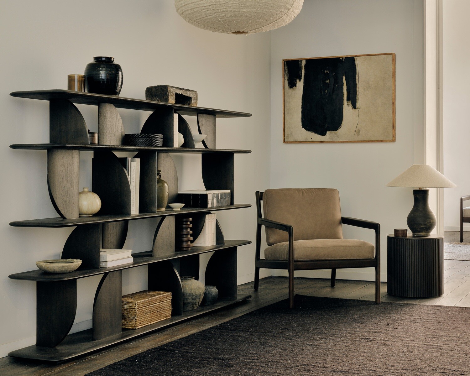 Ethnicraft - Geometric Regal - Teak, dunkelbraun