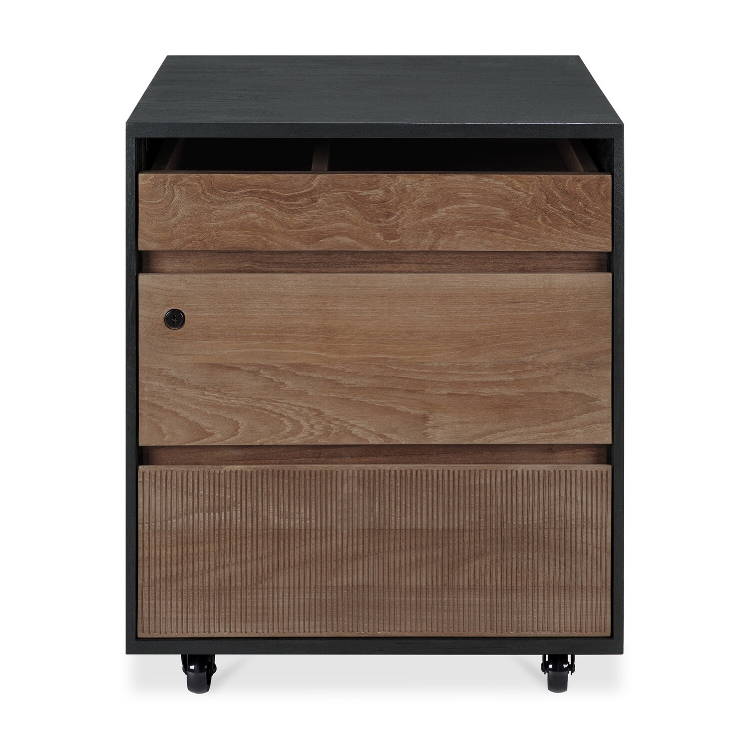Ethnicraft - Oscar Office Box - Teak, Ausführung: 3 Schubladen