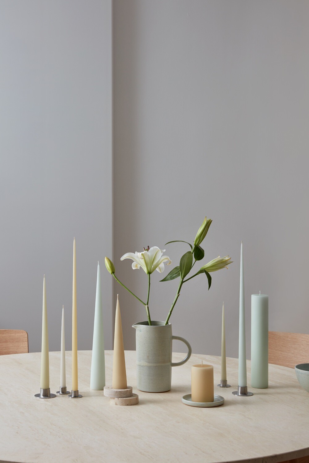 ester &amp; erik - Peitschenkerze - Muted Mauve 42, matt