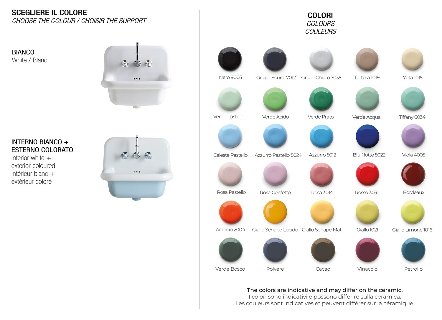 Bleu Provence - True Colors Lite Waschbecken - Rund
