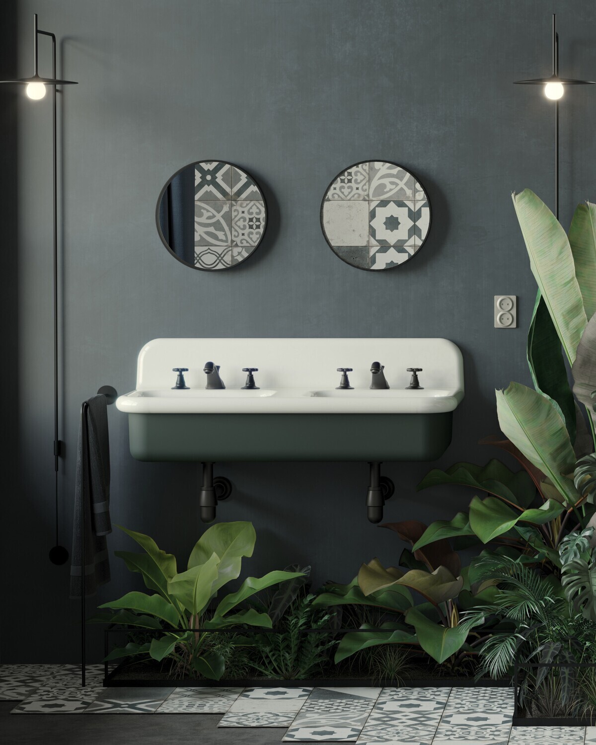 Bleu Provence - True Colors Lite Doppel-Waschbecken