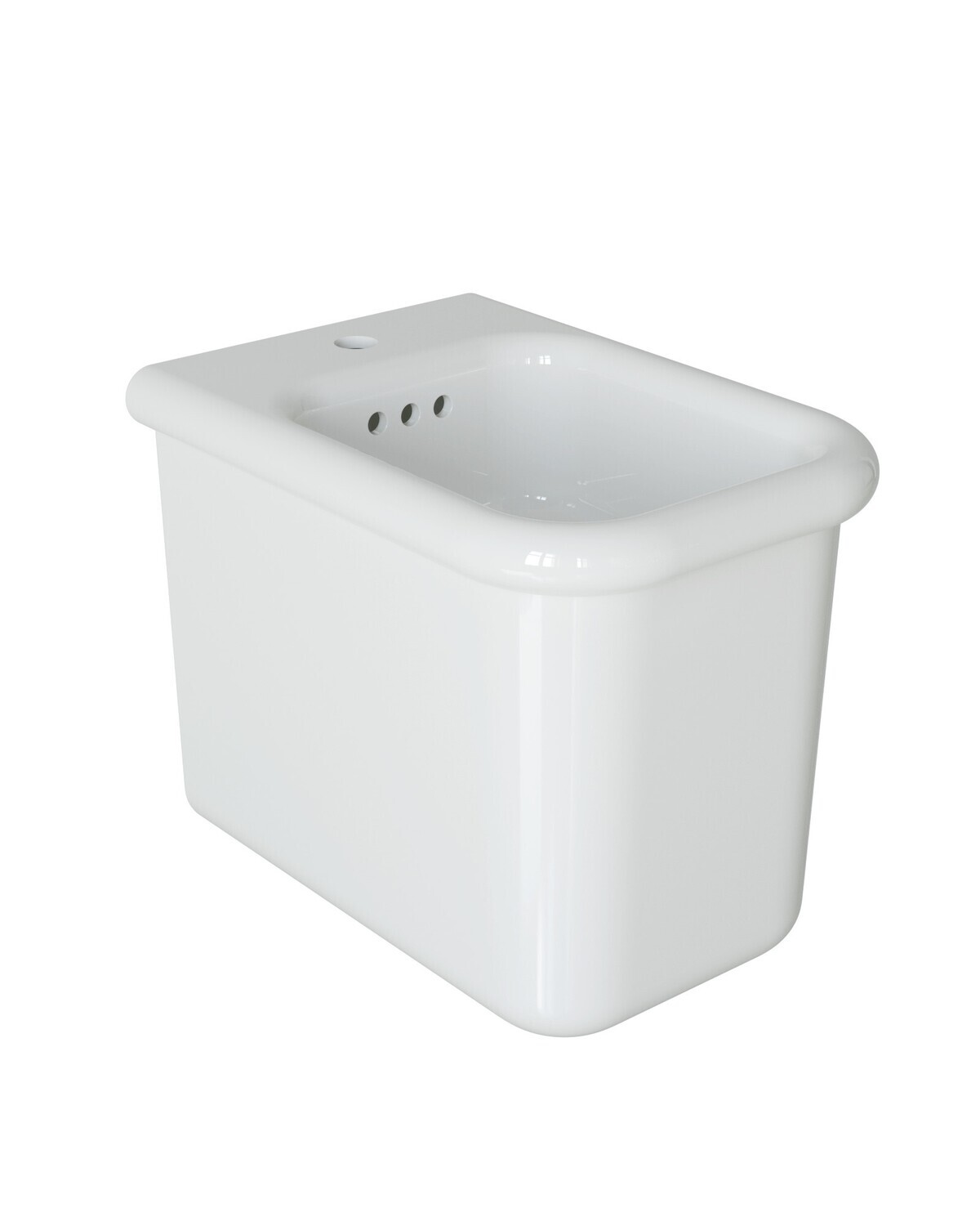 Bleu Provence - True Colors Lite Bidet, Modell: Bodenstehend, Ausführung: Einfarbig Weiss