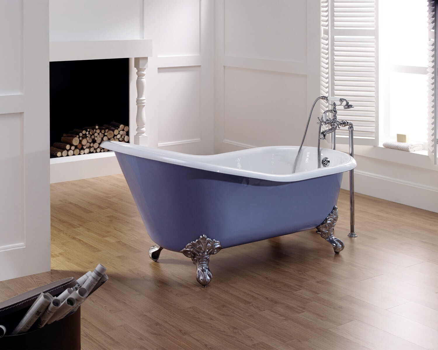 Bleu Provence - Lavande Badewanne - mit Füssen