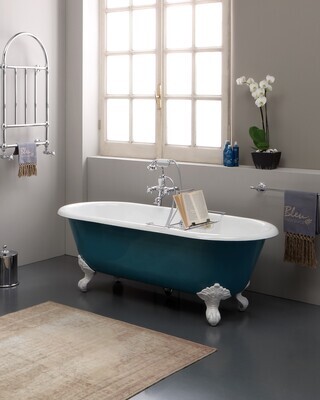 Bleu Provence - Vintage Badewanne - mit Füssen