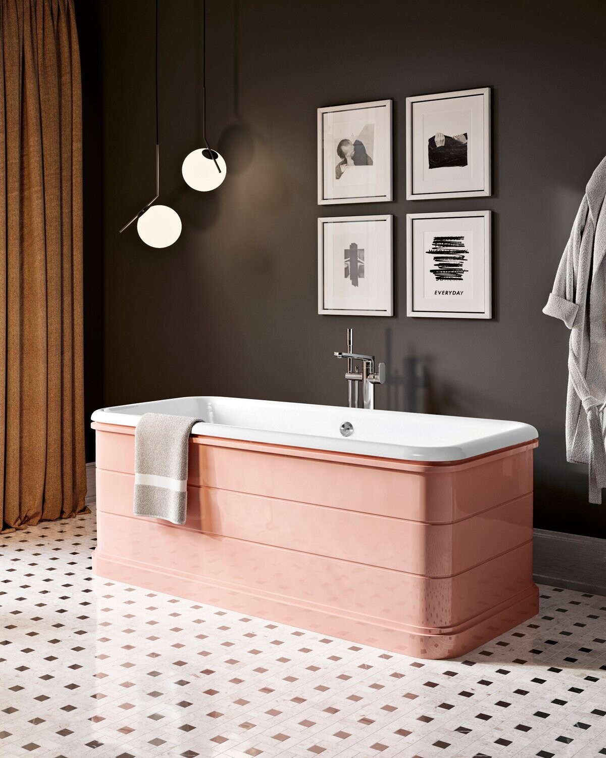 Bleu Provence - Ginger Badewanne - mit Sockel