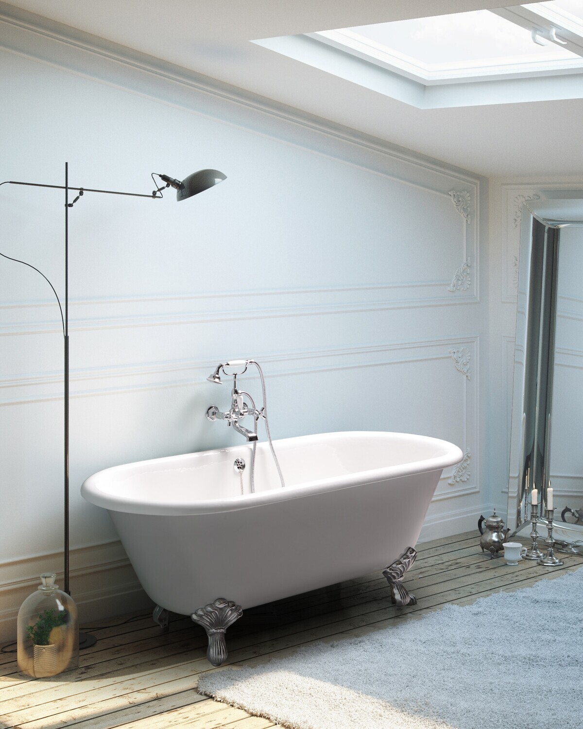 Bleu Provence - Jasmine Badewanne - mit Füssen